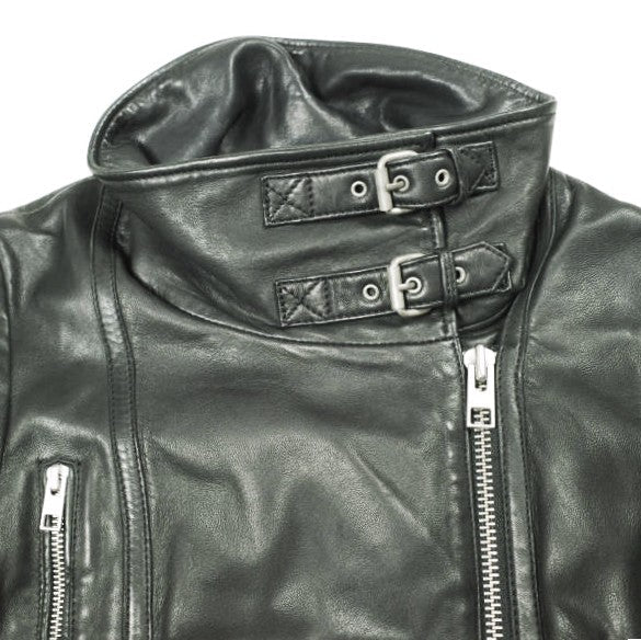 オールセインツ BALES BIKER ラムレザージャケット