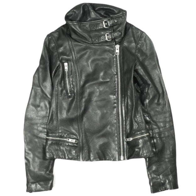 オールセインツ BALES BIKER ラムレザージャケット