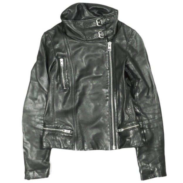 オールセインツ BALES BIKER ラムレザージャケット