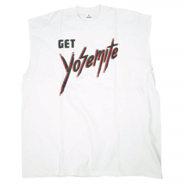CHEDコットンノースリーブTシャツ