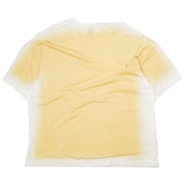 ジージージーグッドピープルグッドステッチンググッドプロダクト フェードプリント コットン 半袖Tシャツ