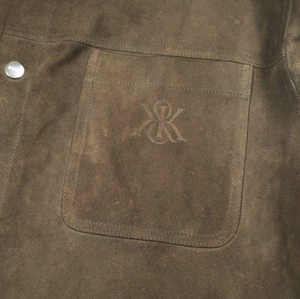 キスニューヨークシティ Suede Apollo Shirt ラムスエードシャツジャケット