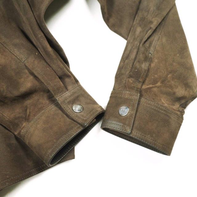キスニューヨークシティ Suede Apollo Shirt ラムスエードシャツジャケット