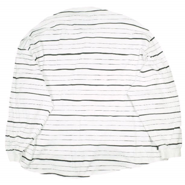ストライプフォークリエイティブ SUPER BIG MIX SIDE STRIPES LS TEE コットン長袖トップス