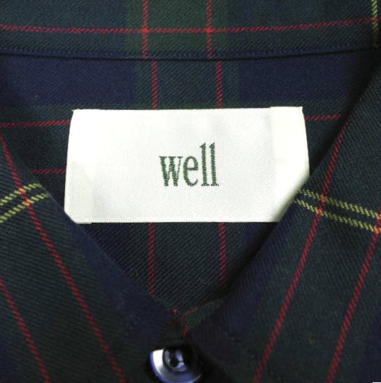 well HEMMING SHIRT ウールシャツ