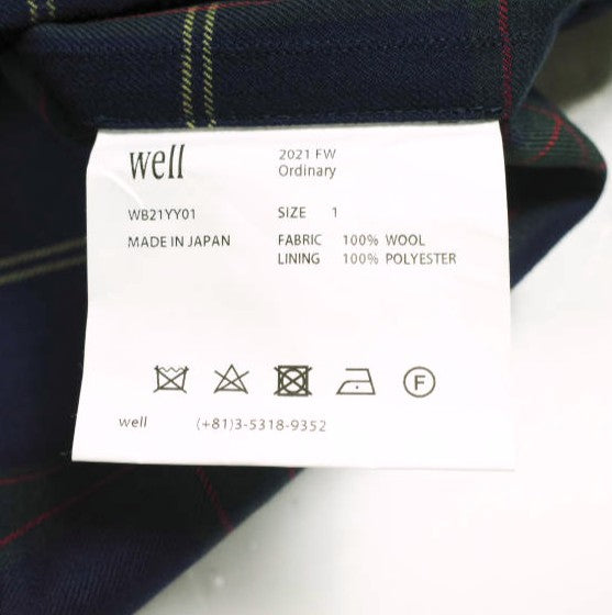 well HEMMING SHIRT ウールシャツ