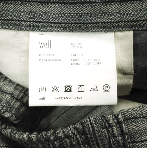 well SOMEONE'S CLOSET TUCKED PANTS リネンパンツ