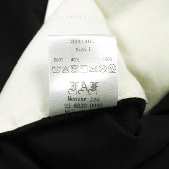 FAF FAKE AS FLOWERS Switching Slacks ウールパンツ