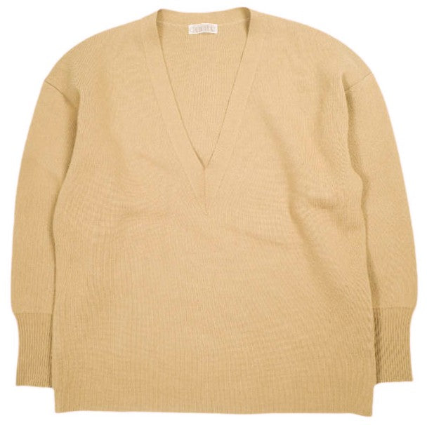 コンテ V-NECK PULLOVER ウールポリエステルセーター