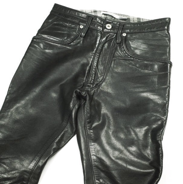 ノンネイティブ DWELLER 5P JEANS カウレザーパンツ