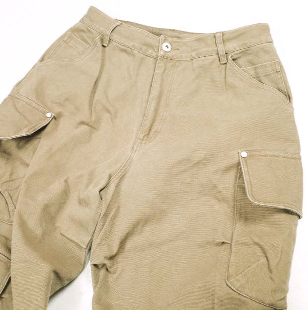 ダンケシェーン ダックフレアバギーコットンカーゴパンツ