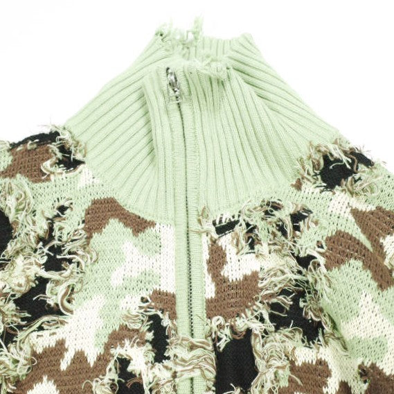 ダンケシェーン CAMO KNIT DRIVERS ジャケット