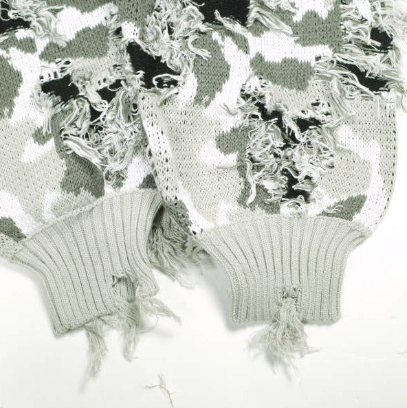 ダンケシェーン CAMO KNIT DRIVERS コットンニットジャケット