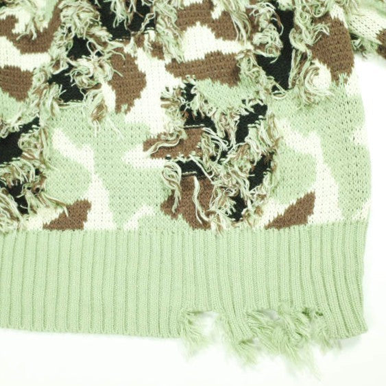 ダンケシェーン CAMO KNIT CREWNECK ニット