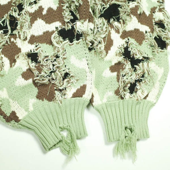 ダンケシェーン CAMO KNIT CREWNECK ニット