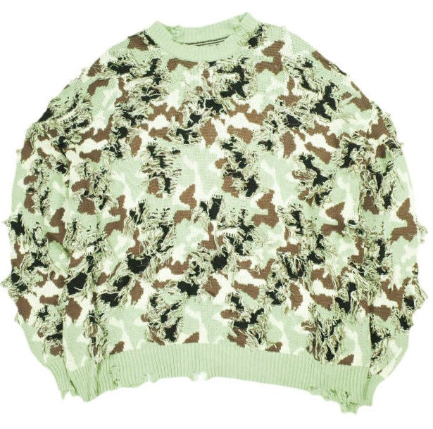 ダンケシェーン CAMO KNIT CREWNECK ニット
