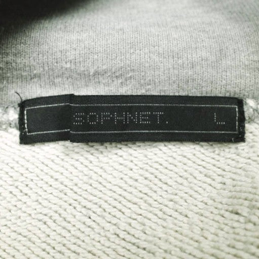 ソフネット ALPHABET PULL OVER SWEAT PARKA コットンパーカー