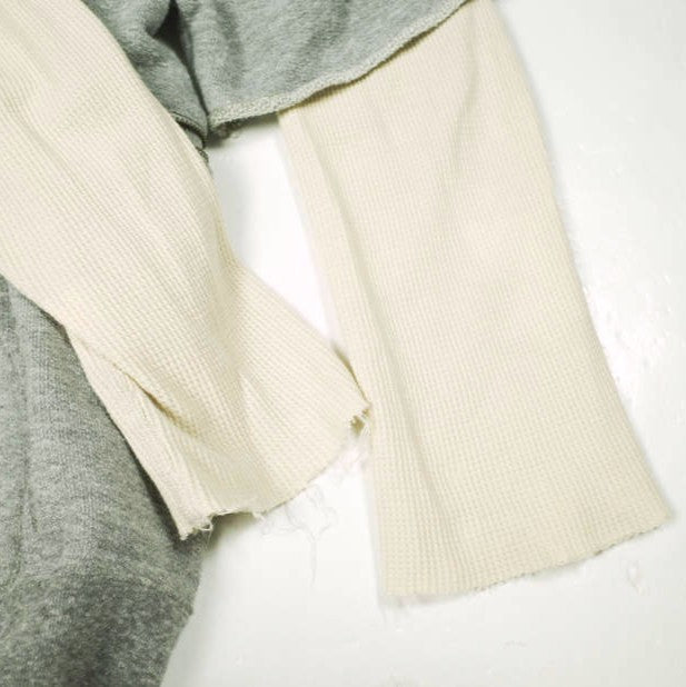 サンシー Broken 3way 2tone hooded parka スウェットパーカー