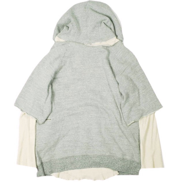 サンシー Broken 3way 2tone hooded parka スウェットパーカー