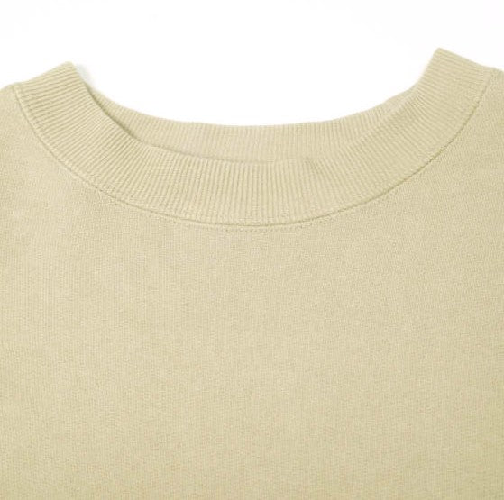 アンライクリー Split Raglan Sleeve Crew コットンスウェット