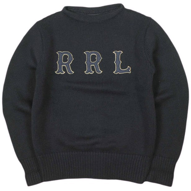 ラルフローレン RRL ロゴアップリケ ウールセーター