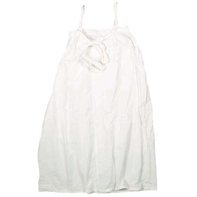 ヤーモ Brace Gather Dress コットンワンピース