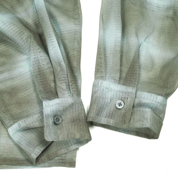 ダンケシェーン OMBRE CHECK MESH ロングスリーブシャツ