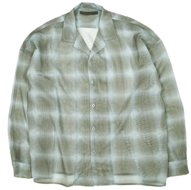 ダンケシェーン OMBRE CHECK MESH ロングスリーブシャツ