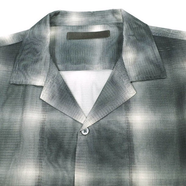 ダンケシェーン OMBRE CHECK MESH ロングスリーブシャツ