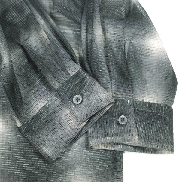 ダンケシェーン OMBRE CHECK MESH ロングスリーブシャツ