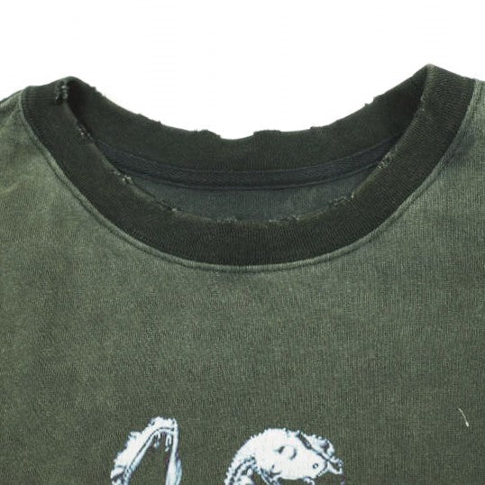 ダンケシェーン GRADATION CHEMICAL NOSLEEVES MEDUSA コットンノースリーブトップス