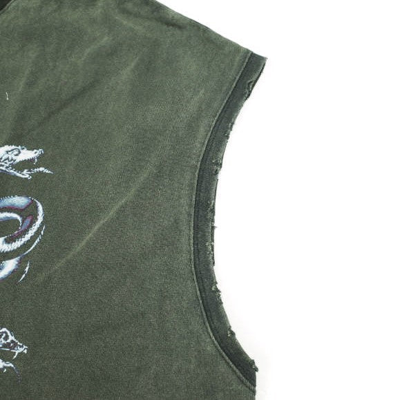 ダンケシェーン GRADATION CHEMICAL NOSLEEVES MEDUSA コットンノースリーブトップス