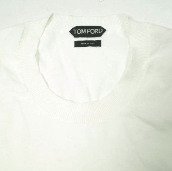 トムフォード クルーネックコットンニットTシャツ