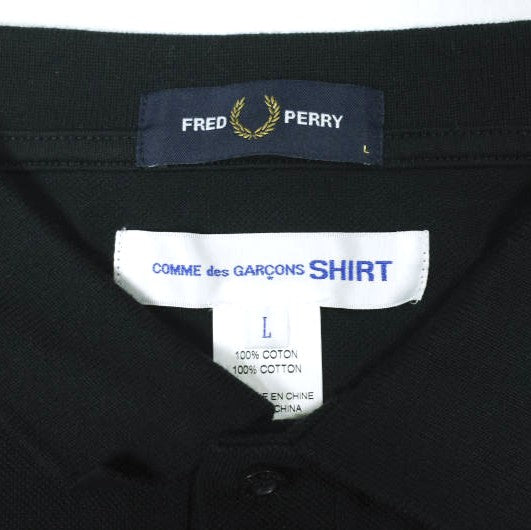 コムデギャルソンシャツ フレッドペリー POLO SHIRT FREEDOM is ENERGY コットン シャツ 限定