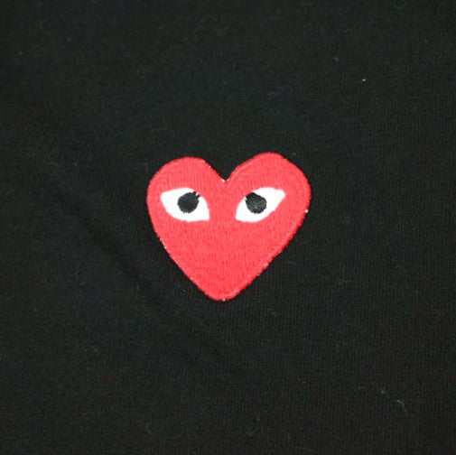 プレイコムデギャルソン L S TEE RED HEART コットンロングスリーブTシャツ