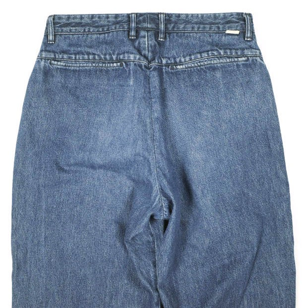 ファーラー One-Tuck Wide コットンデニムパンツ
