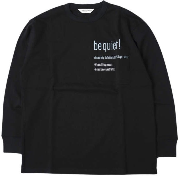 ビューティフルピープル suvin compact jersey タイポグラフィー ロングTシャツ