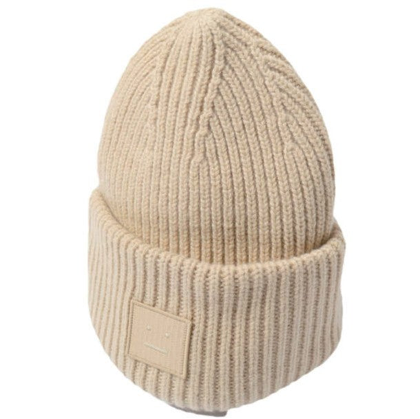 アクネステュディオズ LARGE FACE LOGO BEANIE ウールニット帽