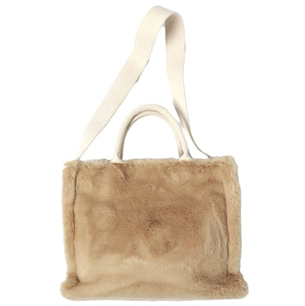 マルニ FAUX FUR BASKET SHOPPER フェイクファー ハンドバッグ