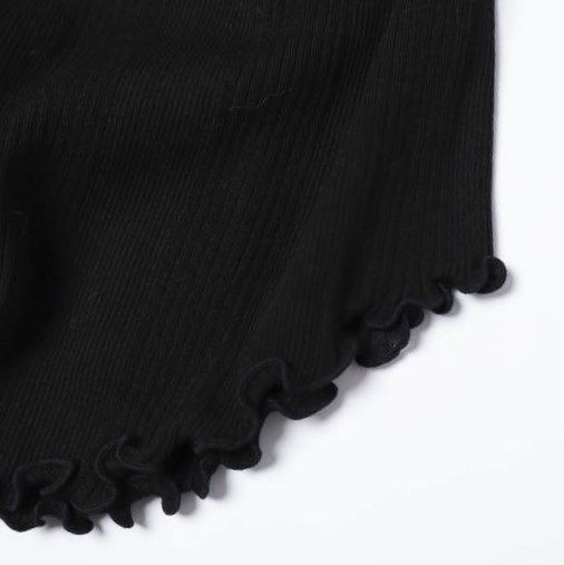 ハクジ Random Rib LS PO コットンシルクプルオーバー
