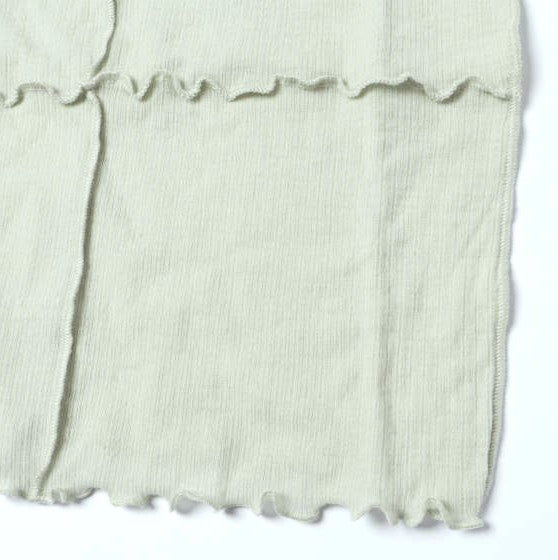 ベースレンジ NEHRU TANK Organic Cotton Lace Fine Wool タンクトップ