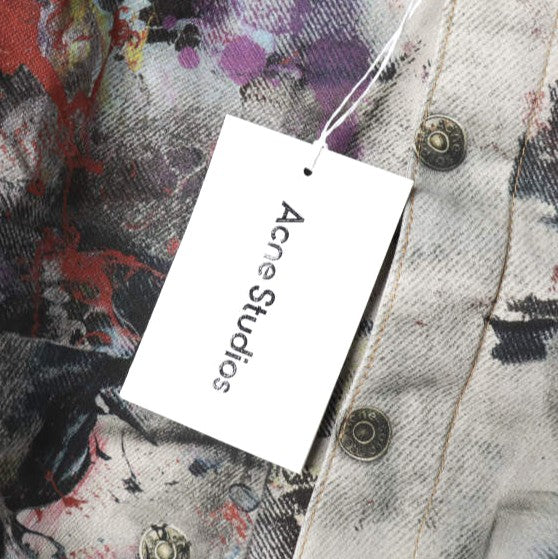 アクネストゥディオズ TROMPE L'OEIL PRINT JACKET コットンデニムジャケット