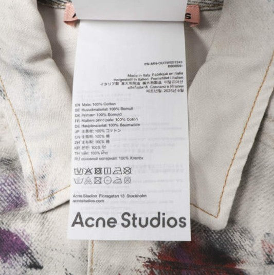 アクネストゥディオズ TROMPE L'OEIL PRINT JACKET コットンデニムジャケット