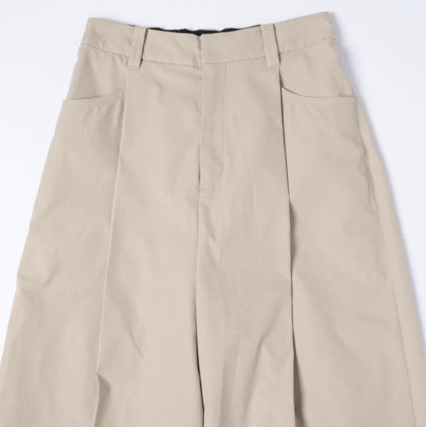 シーレット Tuck Wide ポリエステルパンツ