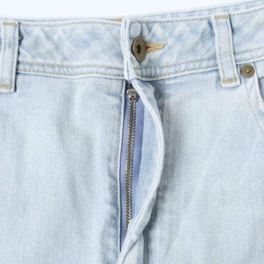 シーレット コットンデニムテーパードパンツ