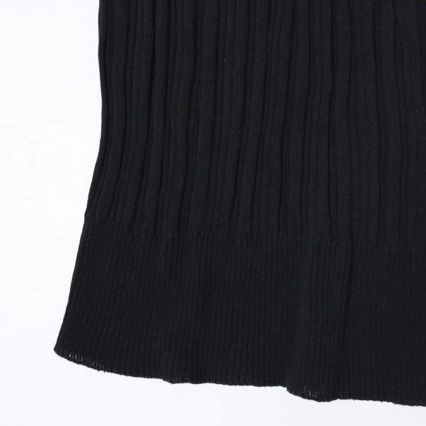 アンフィル high twist cotton リブノースリーブトップス