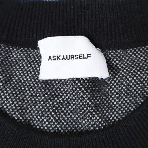 アスクユアセルフ Knit Mesh Long Sleeve Jersey ニットトップス