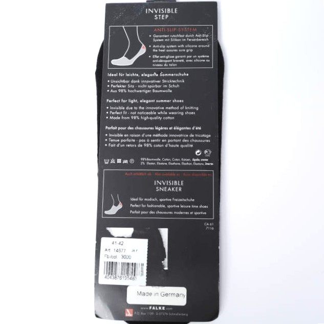 ファルケ STEP INVISIBLE SOX コットンソックス