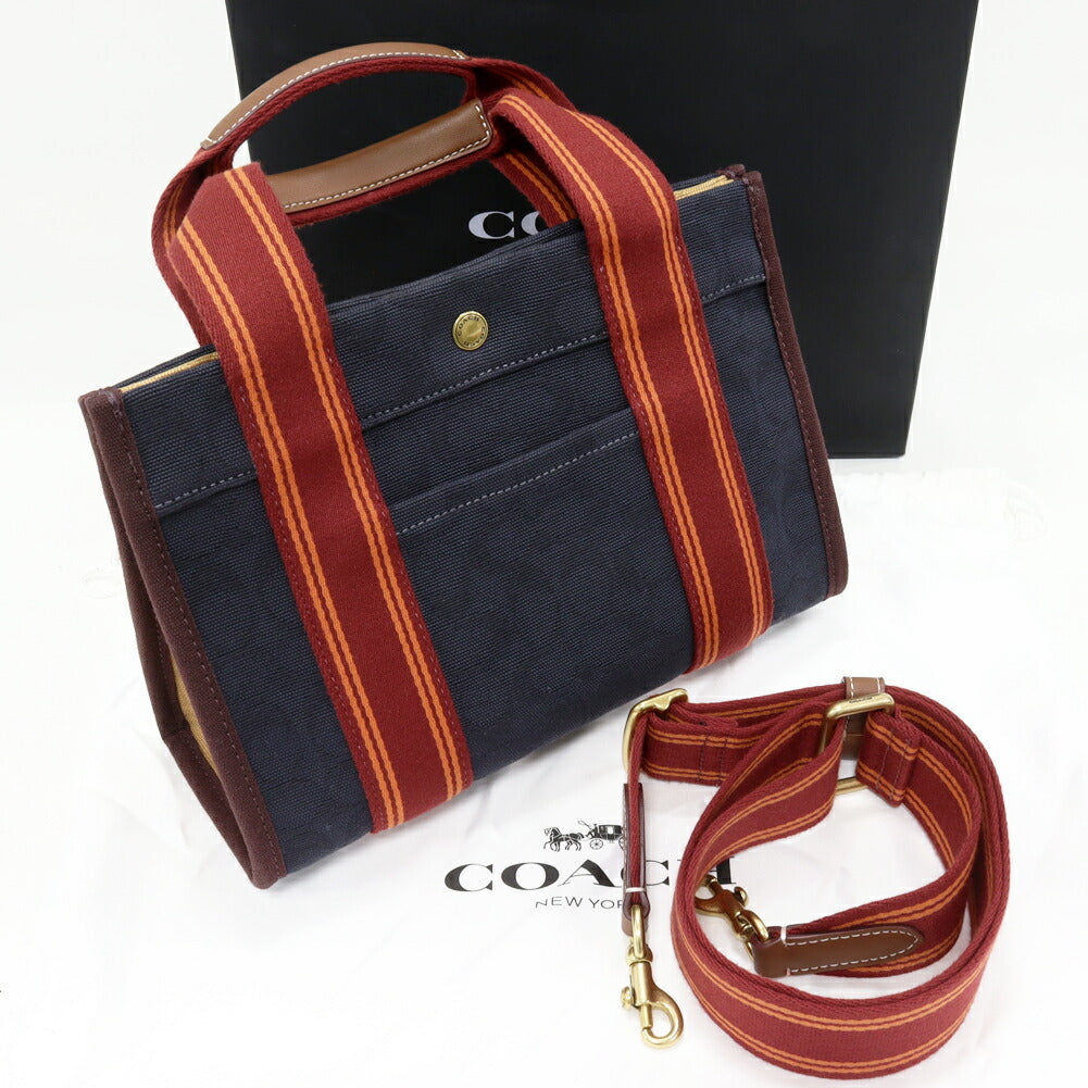 コーチ スピン トート27 シグネチャージャカード 2wayバッグ