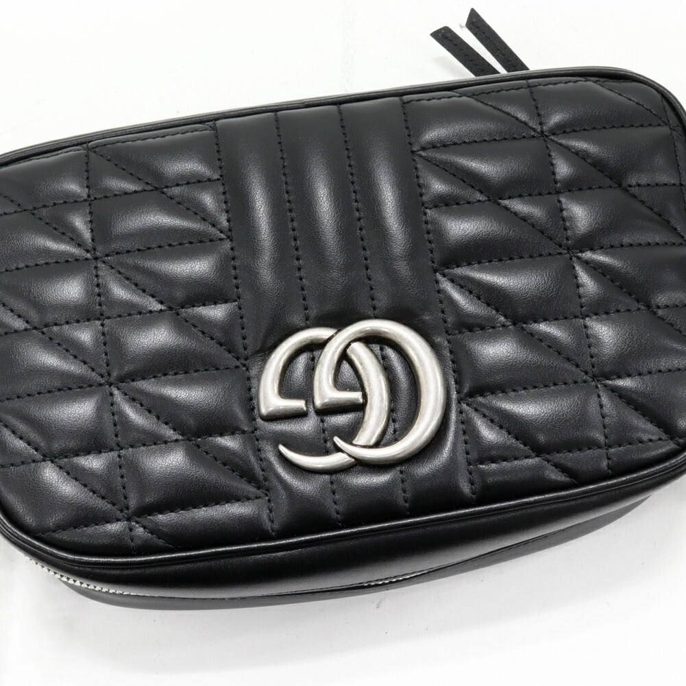 グッチ GGマーモント カーフ チェーンショルダーバッグ